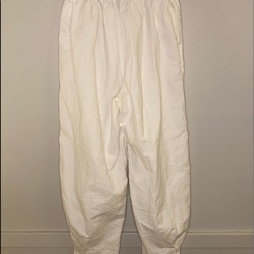 Urban Outfitters Off-White Parachute Pants